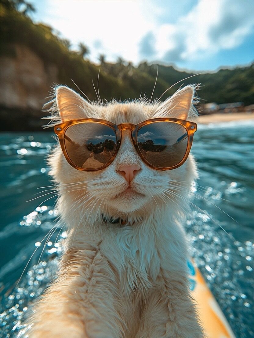 Cat portrait for lip sync animal and pet talk AI example